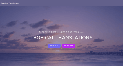Tropical Translations - English, Spanish, Italian